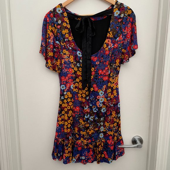 Anthropologie Mini multi-coloured dress, Size 2 - Picture 2 of 6